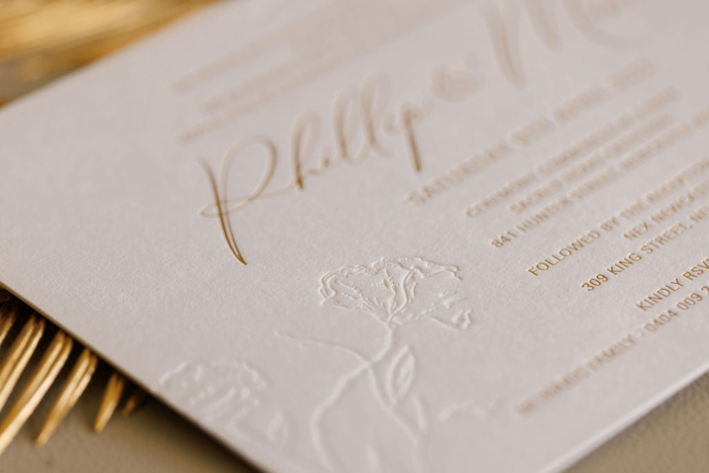 Foil/ Pressed Invitations