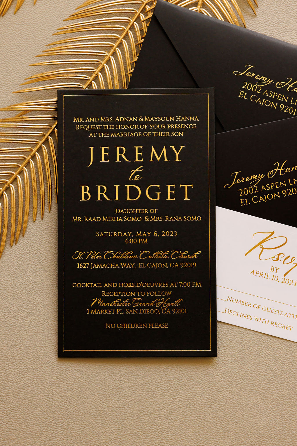 Foil/ Pressed Invitations