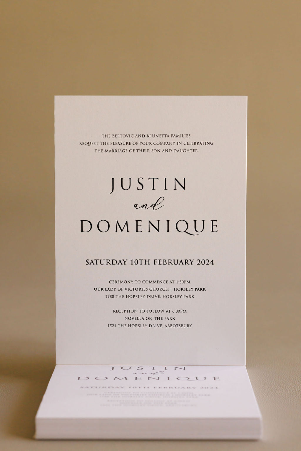 Foil/ Pressed Invitations