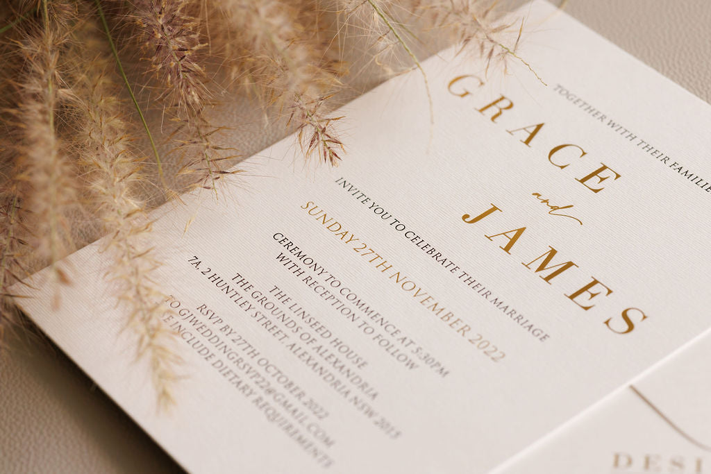 Foil/ Pressed Invitations