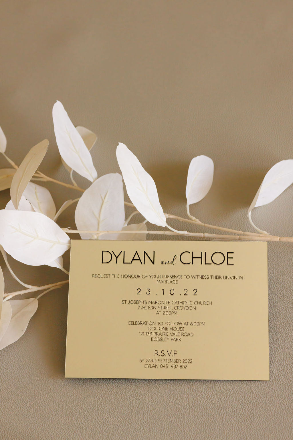 Acrylic Invitations