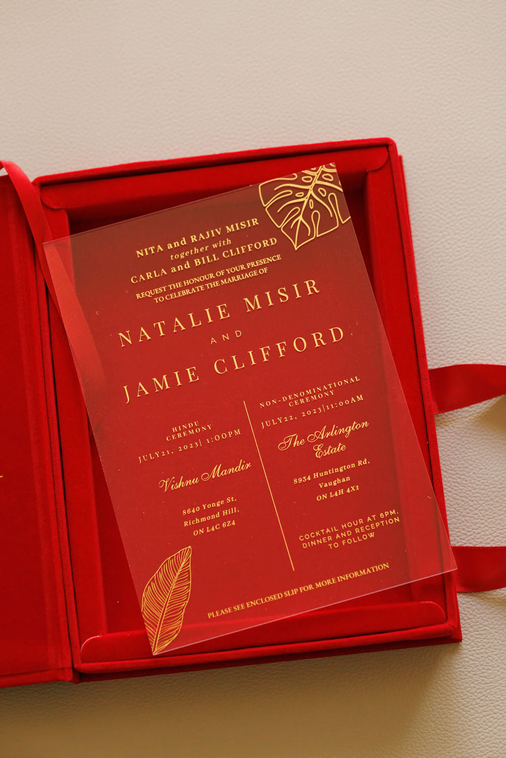 Boxed Invitations