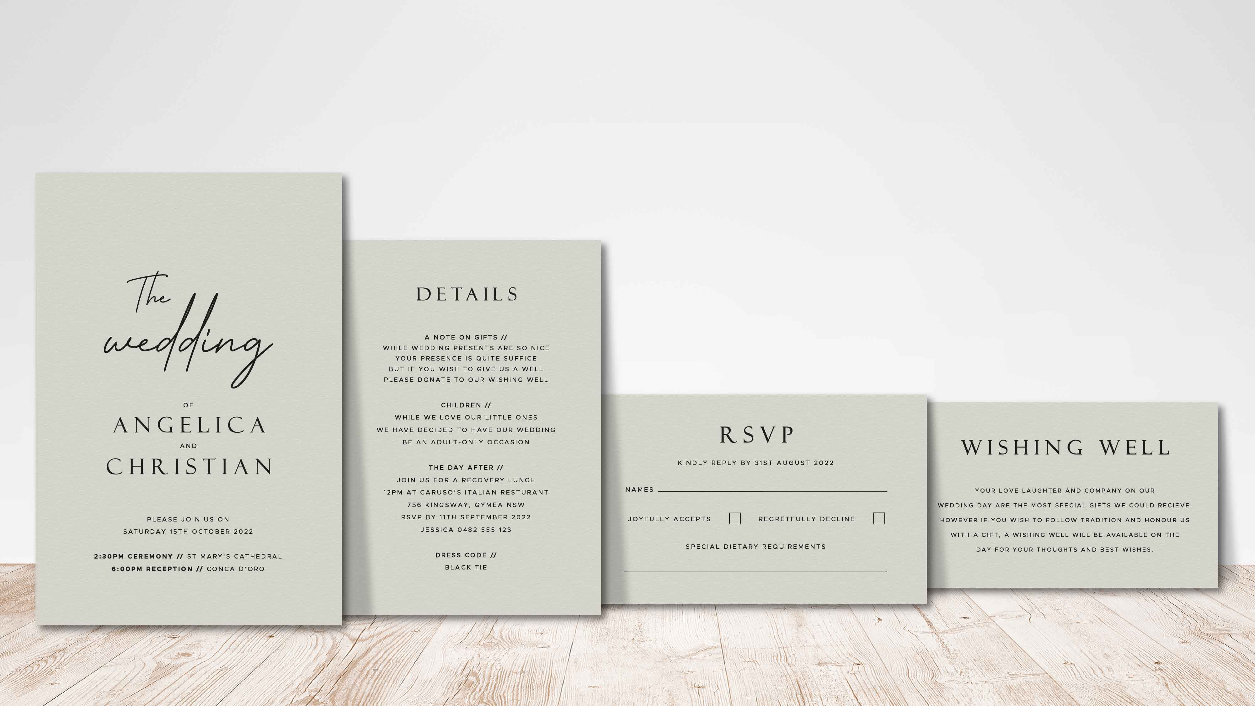 Invitation Suite Design 1